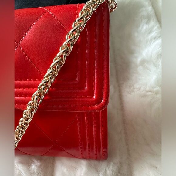 Chanel Red Quilted Boy Flap Wallet - Picture 15 of 16